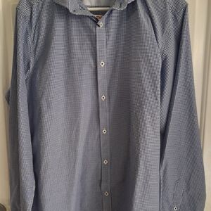 Men's Blue Checkered Shirt